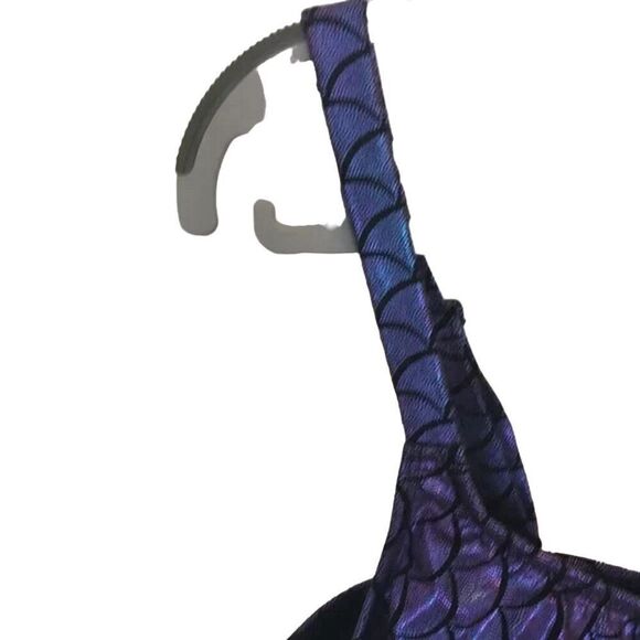 Torrid Purple Iridescent Mermaid Wireless Flounce Bikini Top Size 1 Women’s - Picture 7 of 15